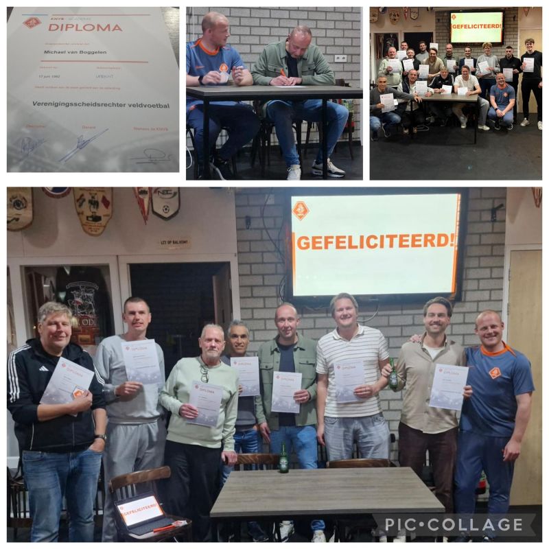 Nieuwe lichting scheidsrechters voor VV Odin dankzij mooie samenwerking